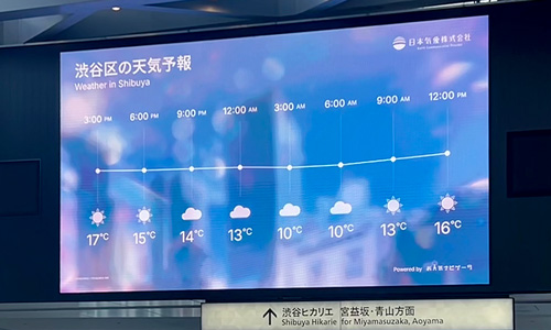 渋谷スクランブルスクエアサイネージ